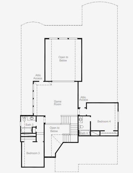 2D floor plan layout of this home in Jubilee, Hockley, TX (Image 3).