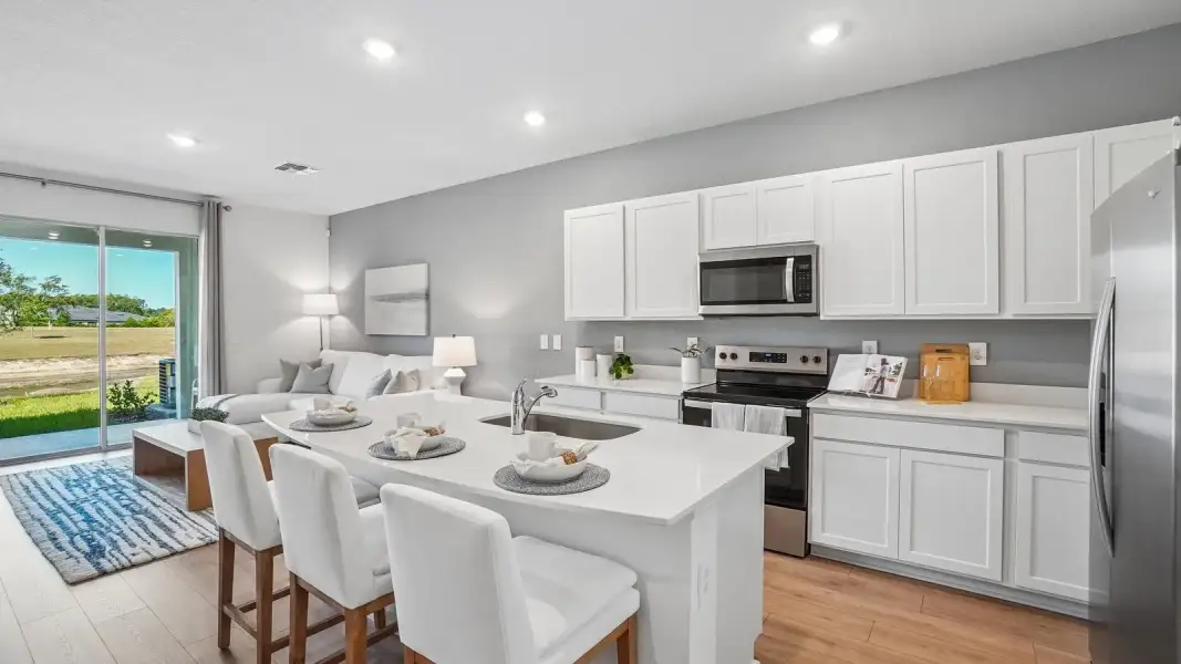 Furnished interior view inside a new home in Angeline Townhomes, Land O' Lakes (Image 15).