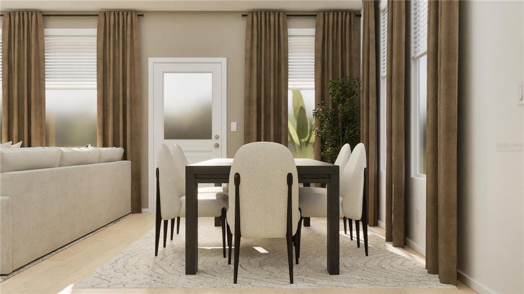 Furnished interior view inside a new home in Waterlin, St. Cloud (Image 2).