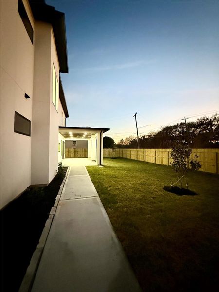 Exterior details and patio area of a home in , Pearland (Image 3). Exterior details and patio area of a home in , Pearland (Image 3).