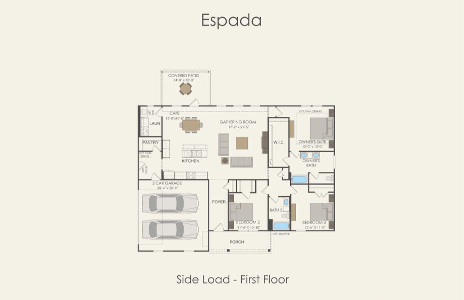 2D floor plan layout for the Espada by Centex in Wildwood Reserve, San Antonio, TX (Image 3). 2D floor plan layout for the Espada by Centex in Wildwood Reserve, San Antonio, TX (Image 3).