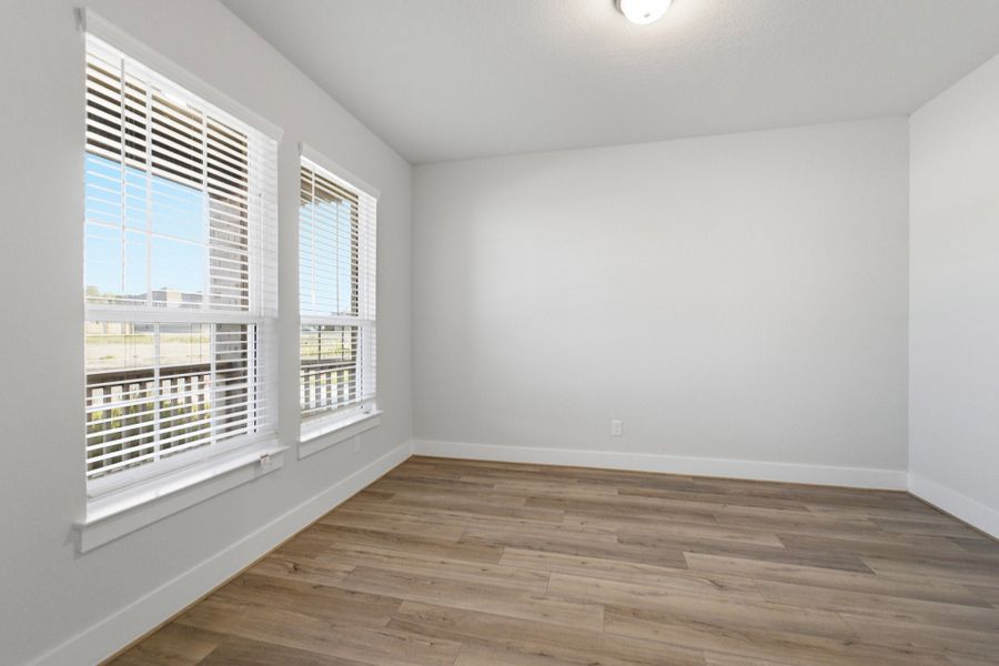 Spacious, unfurnished interior of a new home in The Woodlands at Medina Hills, Mico (Image 18). Spacious, unfurnished interior of a new home in The Woodlands at Medina Hills, Mico (Image 18).