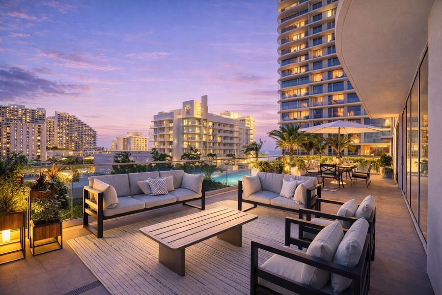 Selene 504S Twilight Terrace View Selene 504S Twilight Terrace View