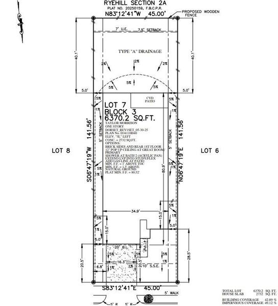 7426 Happiness Pass Preliminary Plot Plan