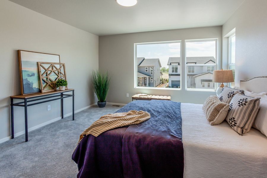 Furnished interior view inside a new home in Trailside, Timnath (Image 36).