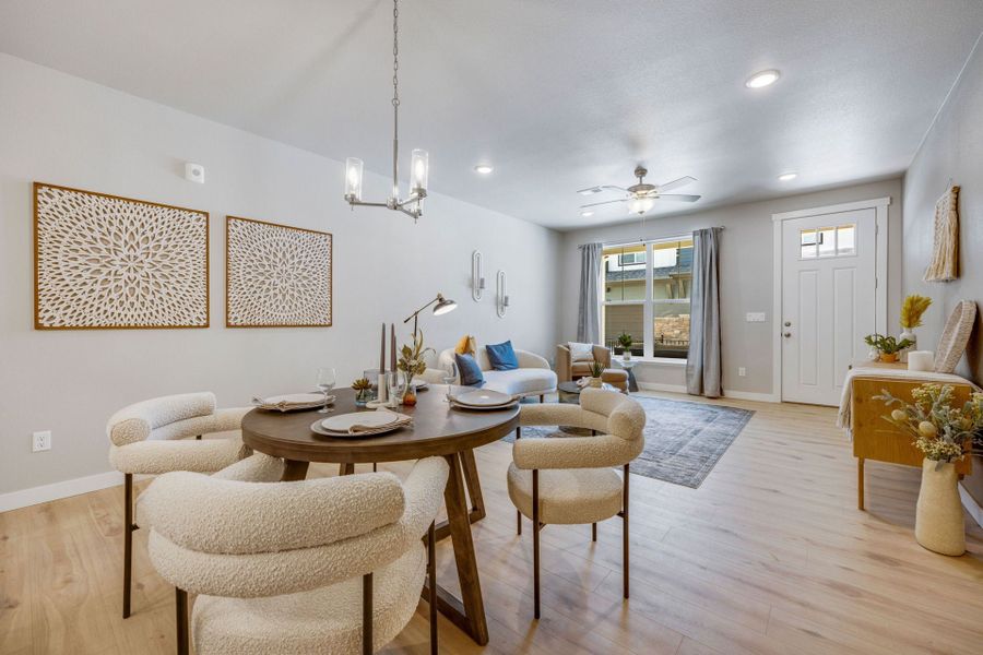 Representative furnished interior of a home built from the The Sloan by Landmark Homes in Highlands at Fox Hill, Longmont (Image 8). Representative furnished interior of a home built from the The Sloan by Landmark Homes in Highlands at Fox Hill, Longmont (Image 8).