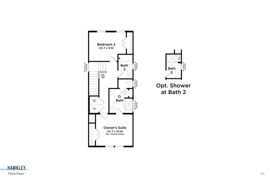 2D floor plan layout of this home in Traynham Place, Greenville, SC (Image 6).