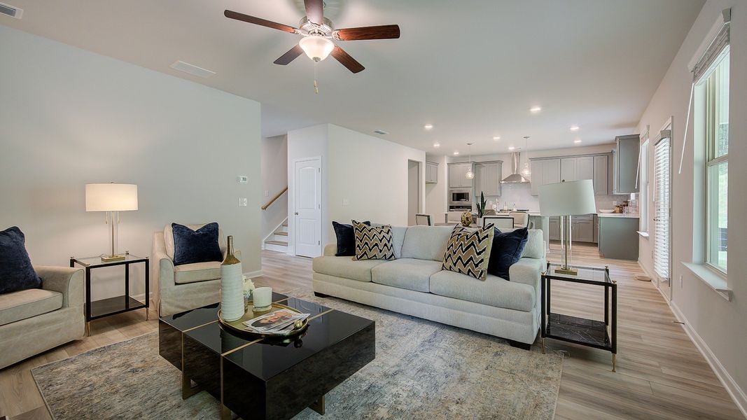 Furnished interior view inside a new home in Hamilton Lakes, Lawrenceville (Image 11). Furnished interior view inside a new home in Hamilton Lakes, Lawrenceville (Image 11).