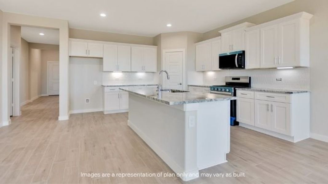 Representative furnished interior of a home built from the Blanco by D.R. Horton in Homestead at Parks Bell Ranch, Odessa (Image 5).