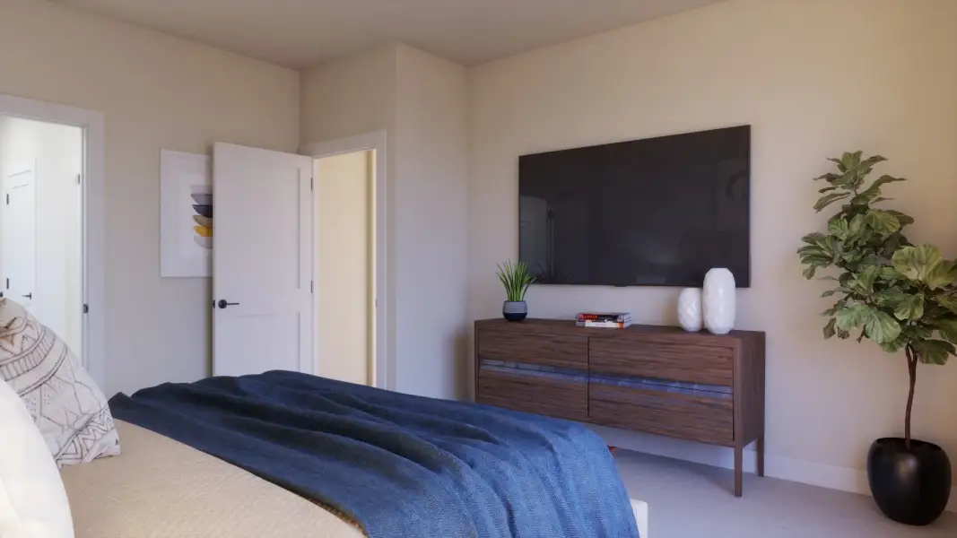 Furnished interior view inside a new home in Freedom at Anthem, Kyle (Image 8).