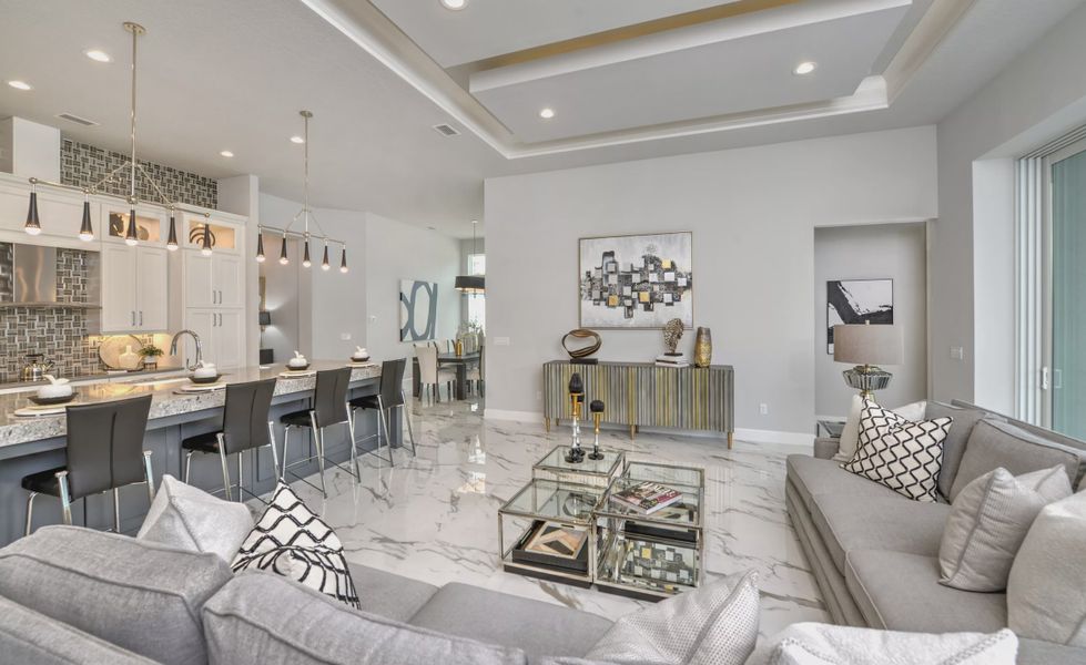 Furnished interior view inside a new home in Westlake Single Family, Ormond Beach (Image 16).