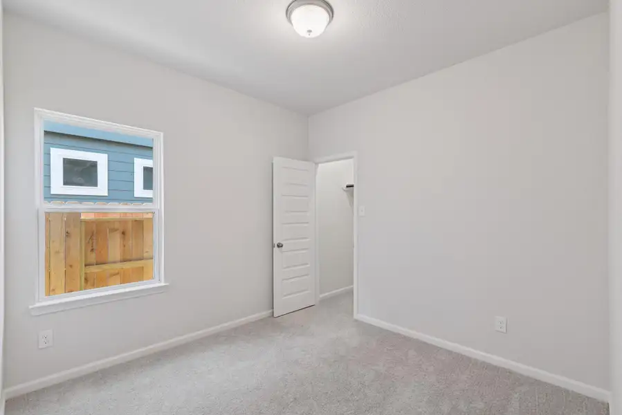 The Blue Jay II- Bedroom 3. Home under construction. Sample floor plan photo used for illustrative purposes only. Upgrades, selections options, and colors will vary. The Blue Jay II- Bedroom 3. Home under construction. Sample floor plan photo used for illustrative purposes only. Upgrades, selections options, and colors will vary.