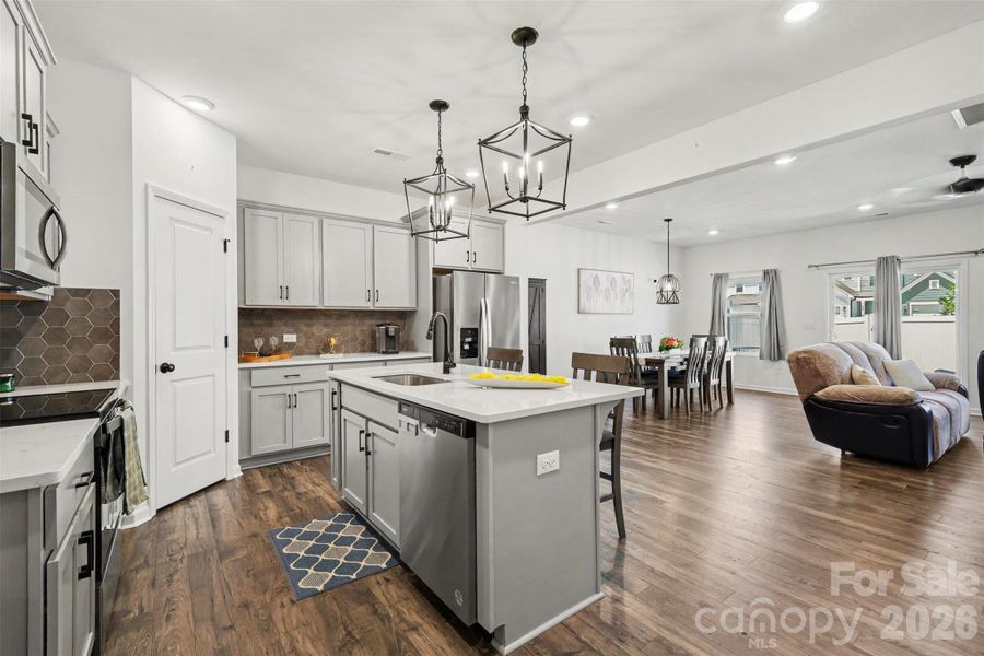 Furnished interior view inside a new home in , Clover (Image 14).