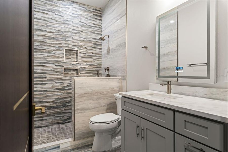 Furnished interior view inside a new home in , Trinity (Image 7).