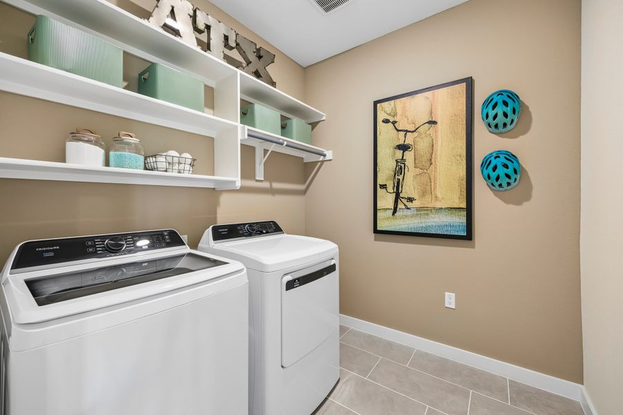 Utility Room in the Pecos home plan by Trophy Signature Homes – REPRESENTATIVE PHOTO
