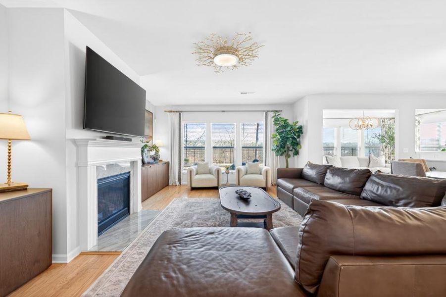 Furnished interior view inside a new home in Reunion, Flowery Branch (Image 64).