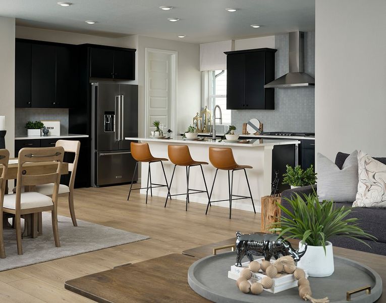 Furnished interior view inside a new home in Medley at Reunion Ridge, Commerce City (Image 6).