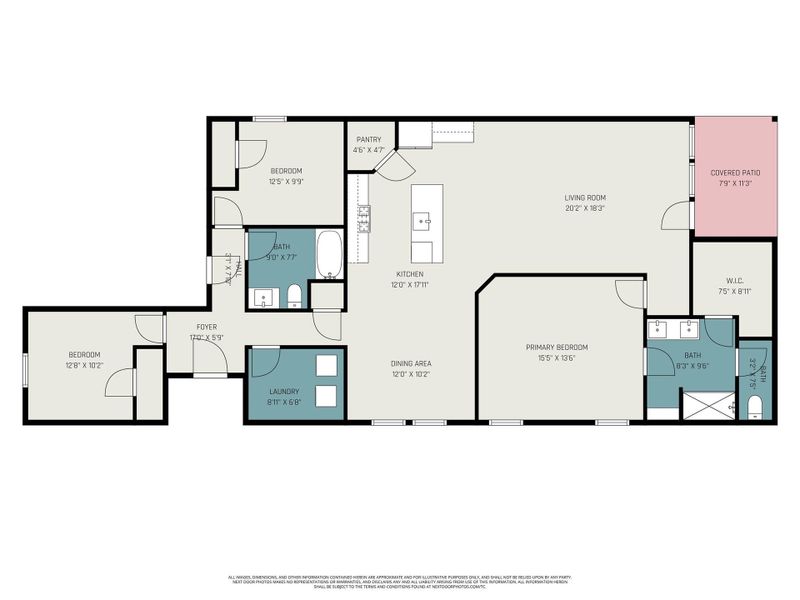 2D floor plan layout of this home in Caldwell Ranch, Rosharon, TX (Image 5).