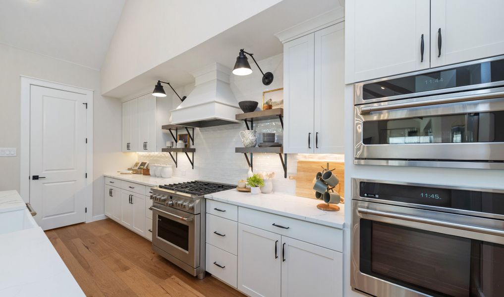 Kitchen with matte black fixtures and gorgeous white backsplash Kitchen with matte black fixtures and gorgeous white backsplash