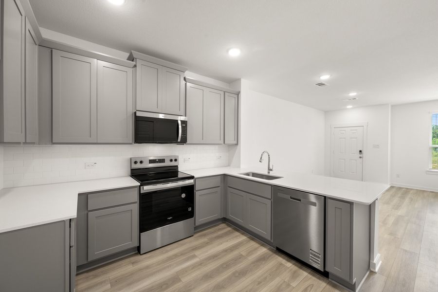 Furnished interior view inside a new home in Mockingbird Estates Townhomes, Fort Worth (Image 7).