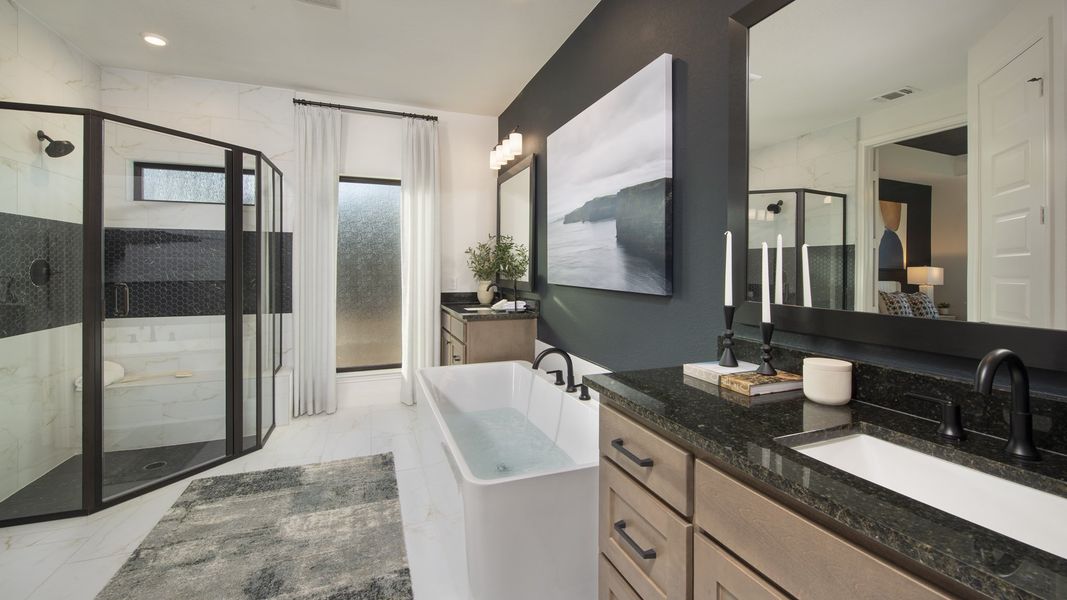 Furnished interior view inside a new home in Legacy, League City (Image 10).