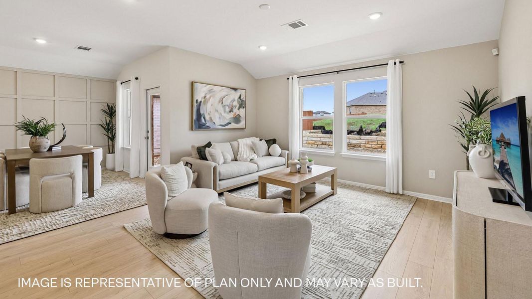 Furnished interior view inside a new home in Bar W Ranch, Leander (Image 12).