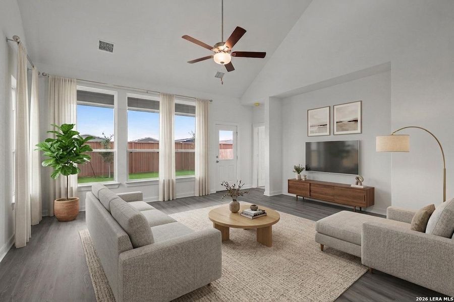 Furnished interior view inside a new home in Sunflower Ridge, New Braunfels (Image 8).