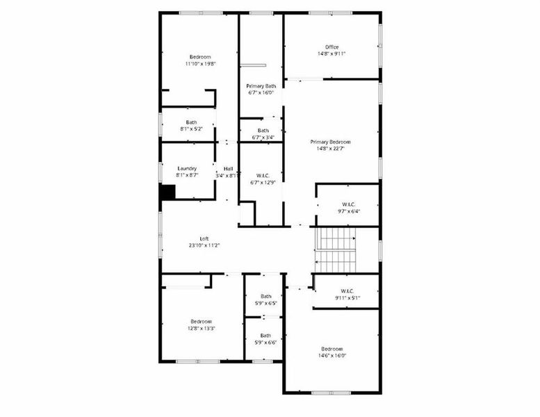 2D floor plan layout of this home in , Scottdale, GA (Image 6).