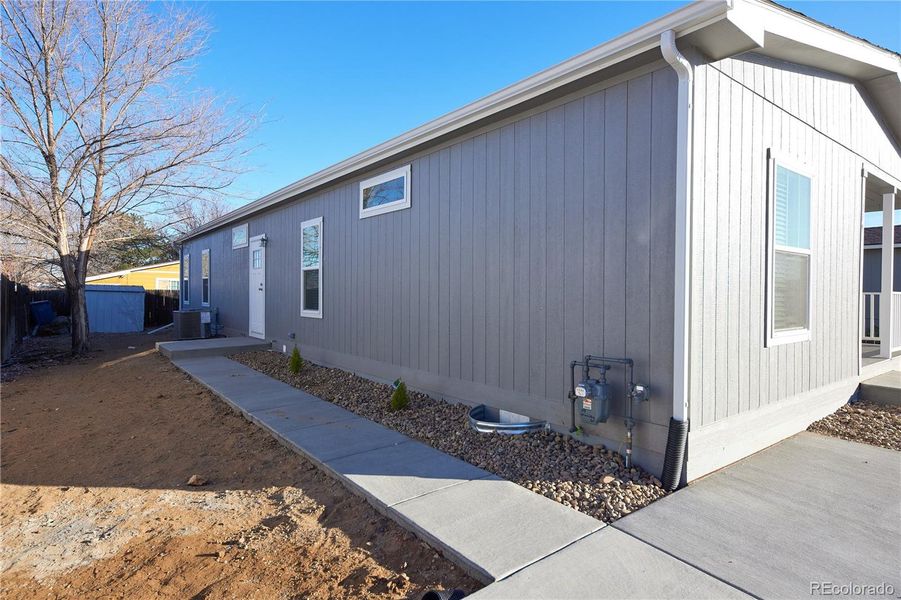Exterior details and patio area of a home in , Lochbuie (Image 21).