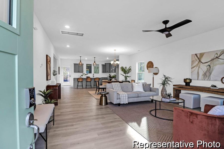 Furnished interior view inside a new home in , Ravenel (Image 23).