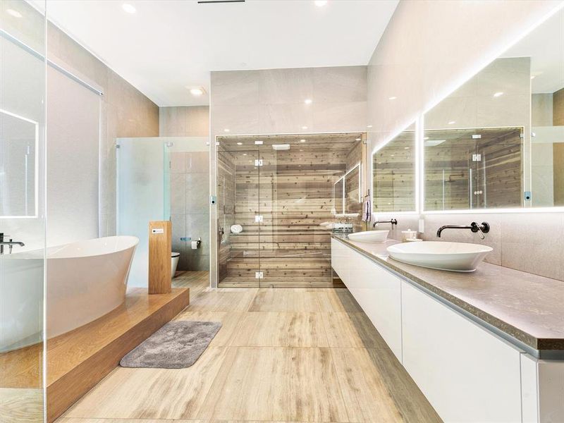Furnished interior view inside a new home in , Dallas (Image 4).