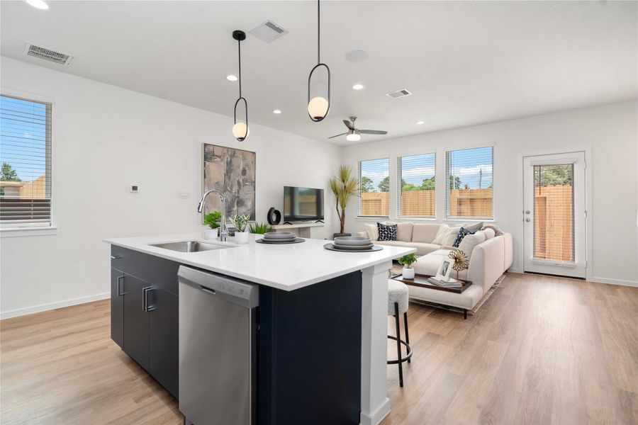 Furnished interior view inside a new home in Alaia Crossing, Houston (Image 7).