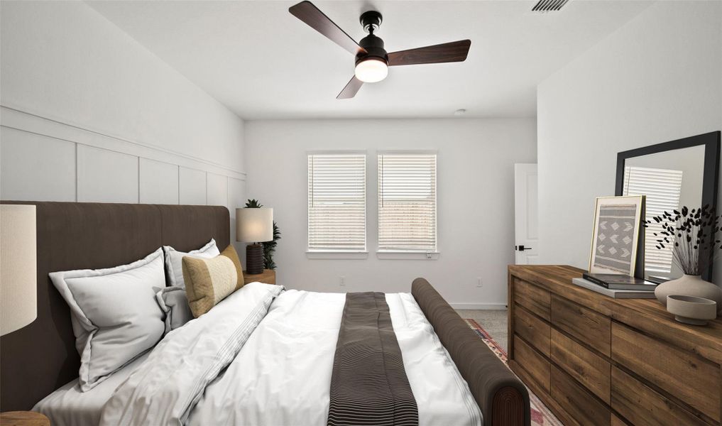 Spacious primary suite (*Photo not of actual home and used for illustration purposes only.)