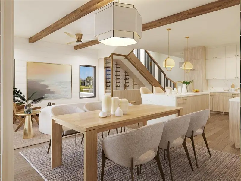 Furnished interior view inside a new home in , Treasure Island (Image 3).