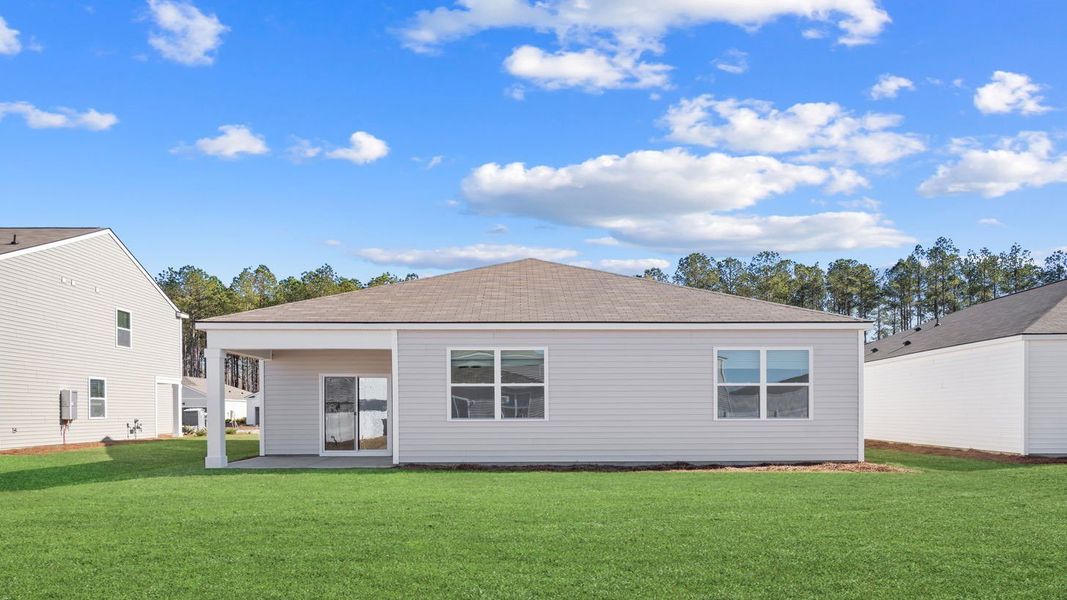 Exterior details and patio area of a home in The Retreat at East Argent, Ridgeland (Image 22).
