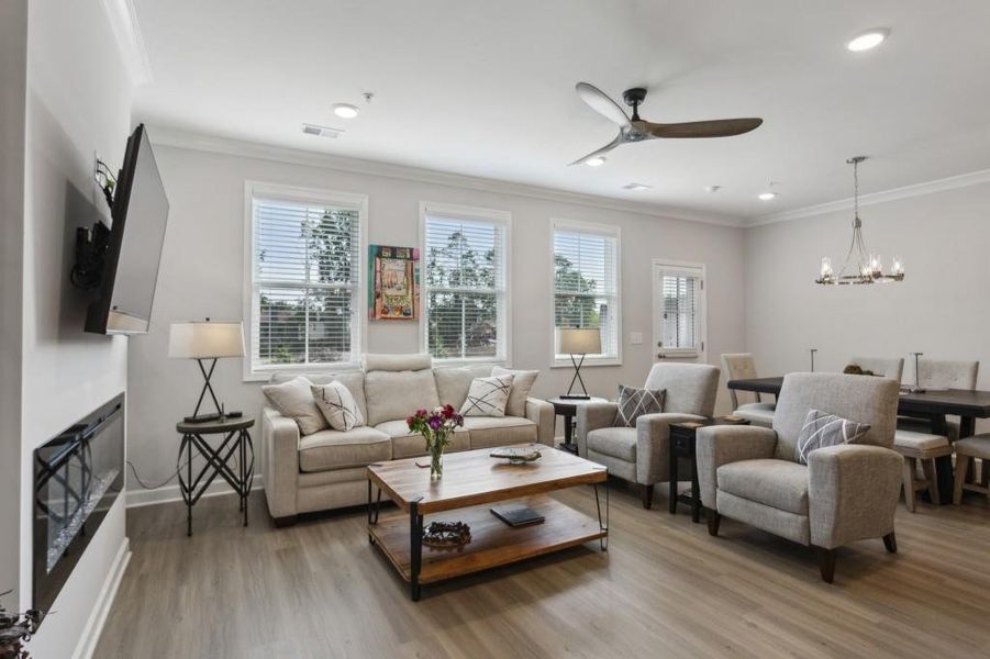 Furnished interior view inside a new home in , Marietta (Image 8). Furnished interior view inside a new home in , Marietta (Image 8).
