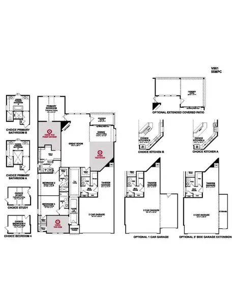 This plan features 4 bedrooms, 3 baths, and over 2,500 sqft of living space. This plan features 4 bedrooms, 3 baths, and over 2,500 sqft of living space.