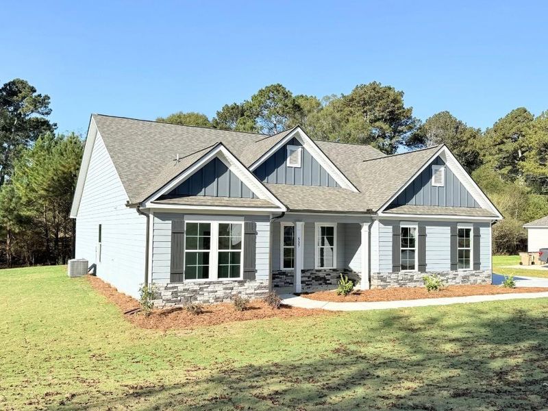 Front exterior of a new home in Westlyn, Winder, GA, highlighting curb appeal (Image 19).