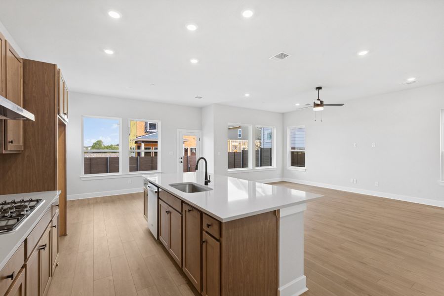 Furnished interior view inside a new home in Double Creek Crossing – Craftsman Series, Round Rock (Image 6).