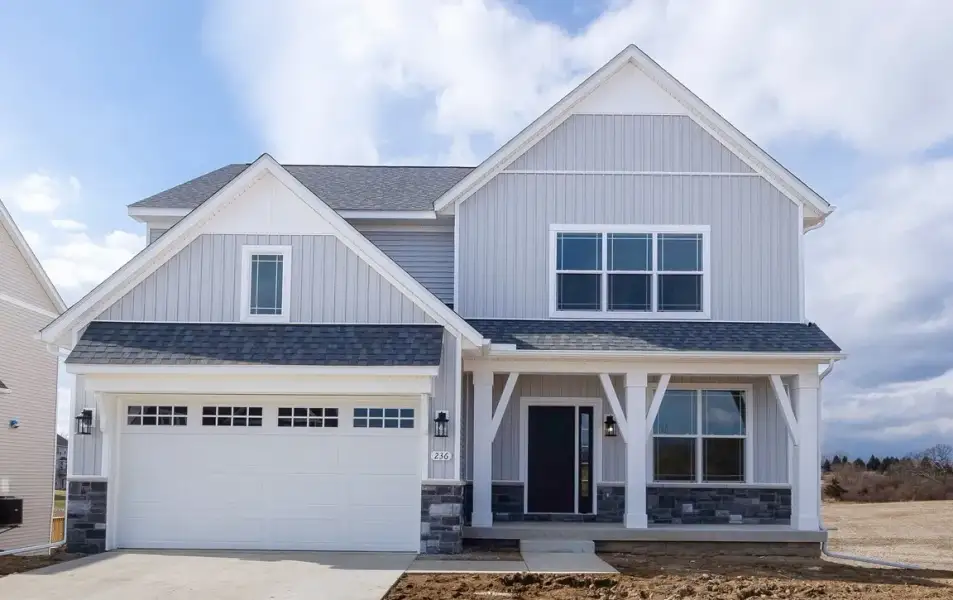 Representative exterior photo of a completed home built from the The Kettering by Norfolk Homes in Offsite Builds Southern Michigan, Ann Arbor, MI (Image 31).