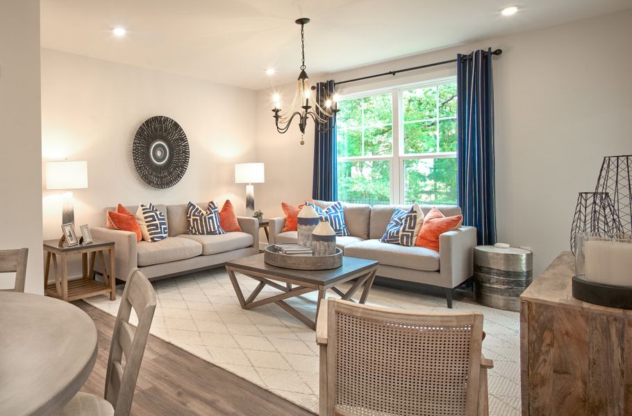 Representative furnished interior of a home built from the Addison by Beazer Homes in Roberts Crossing, Cary (Image 4). Representative furnished interior of a home built from the Addison by Beazer Homes in Roberts Crossing, Cary (Image 4).