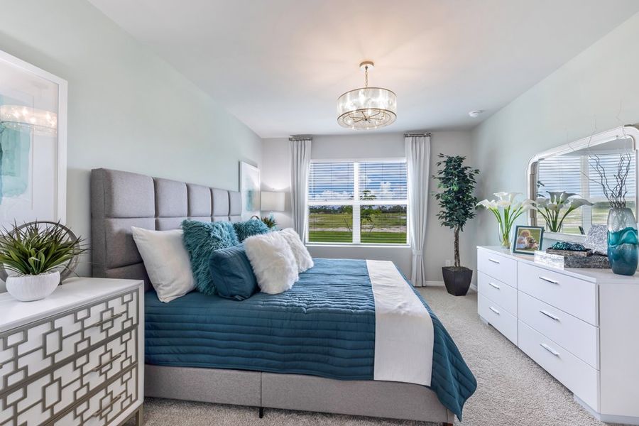 Representative furnished interior of a home built from the Cali by D.R. Horton in Coral Bay - Express & Tradition, North Fort Myers (Image 14).