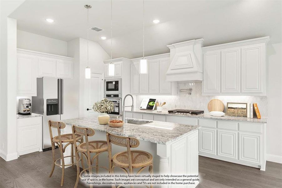 Furnished interior view inside a new home in Chaparral Park, Oak Point (Image 8).