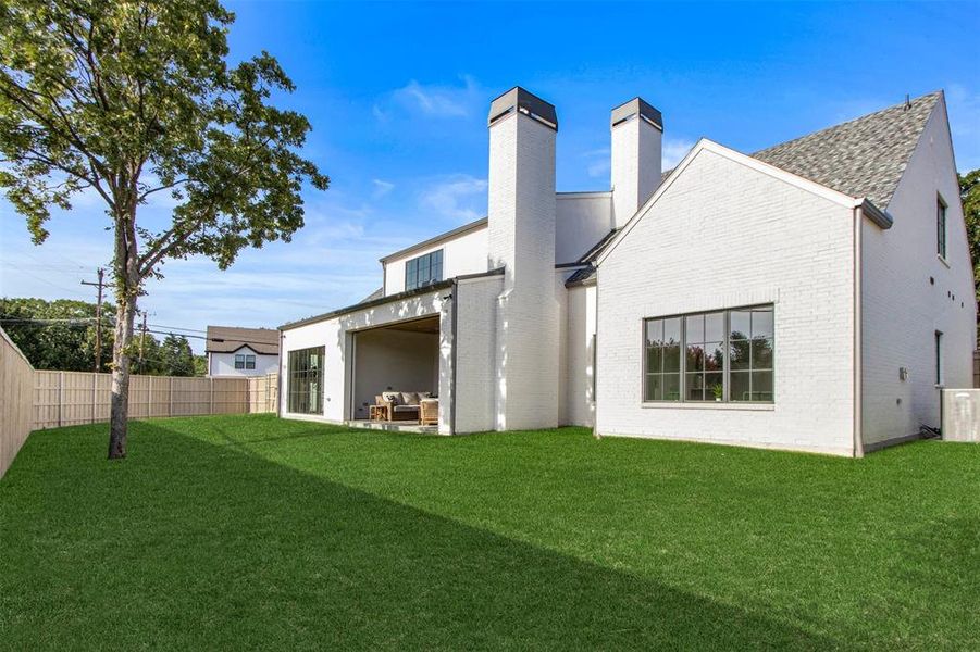 Exterior details and patio area of a home in , Dallas (Image 25). Exterior details and patio area of a home in , Dallas (Image 25).