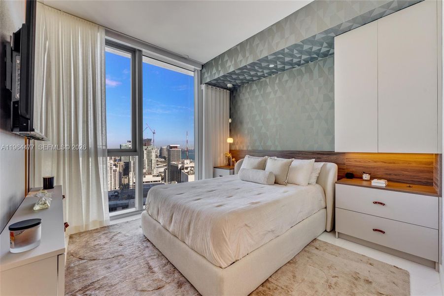 Furnished interior view inside a new home in Aston Martin Residences, Miami (Image 11). Furnished interior view inside a new home in Aston Martin Residences, Miami (Image 11).