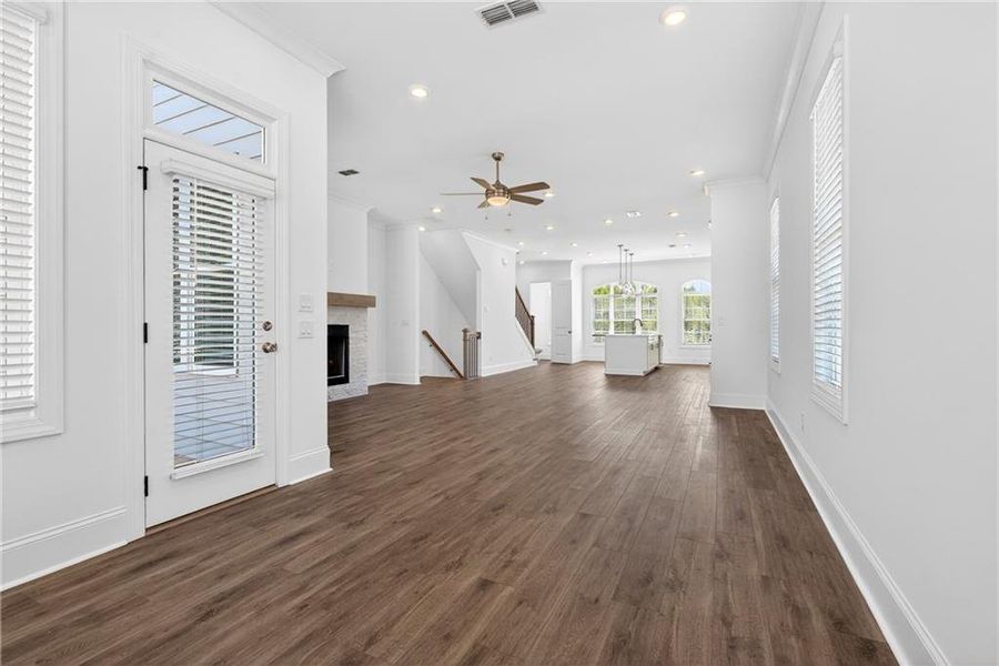 Spacious, unfurnished interior of a new home in Waterhaven, Cumming (Image 27). Spacious, unfurnished interior of a new home in Waterhaven, Cumming (Image 27).