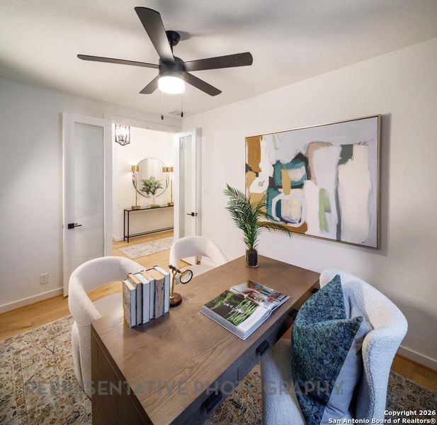 Furnished interior view inside a new home in Meyer Ranch, New Braunfels (Image 18).