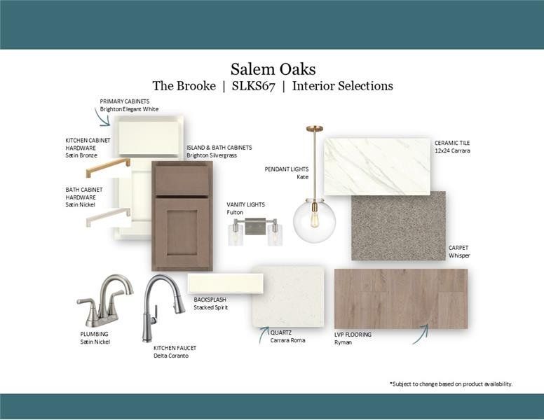 Sample of building materials used in homes in Salem Oaks, Rockvale (Image 4). Sample of building materials used in homes in Salem Oaks, Rockvale (Image 4).