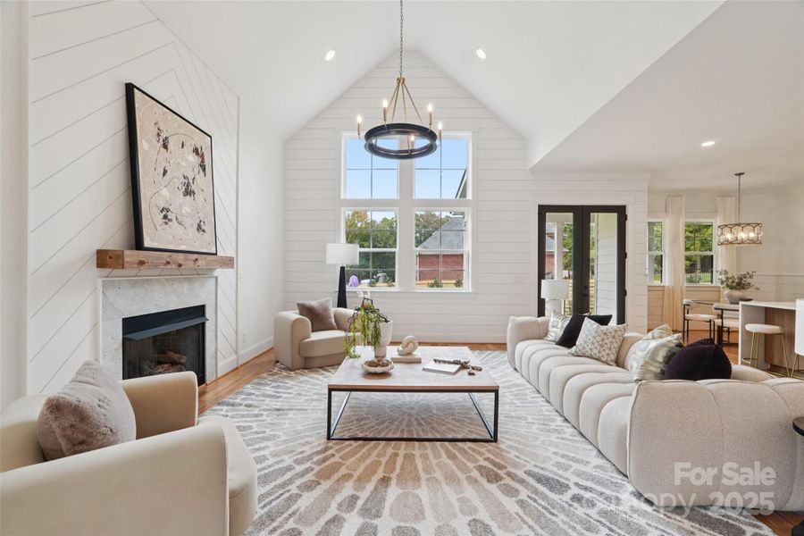 Furnished interior view inside a new home in , Charlotte (Image 8).
