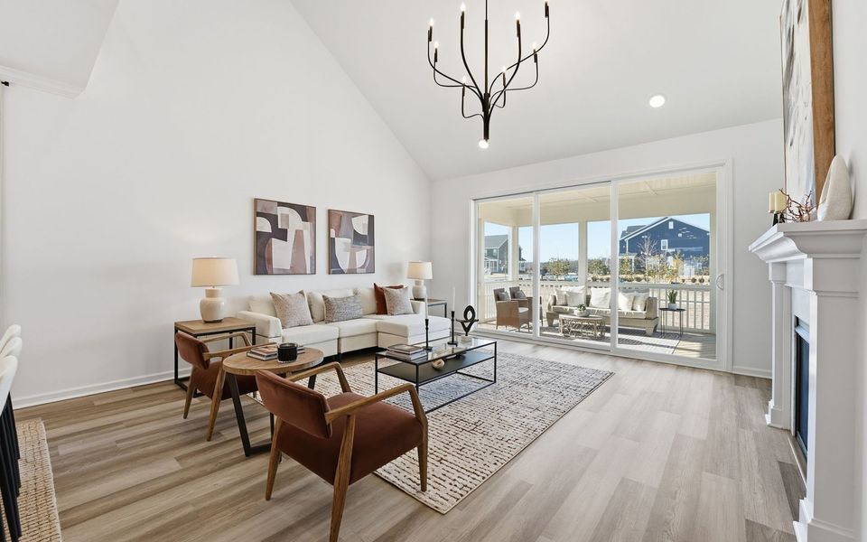 Furnished interior view inside a new home in Wendell Falls, Wendell (Image 8).